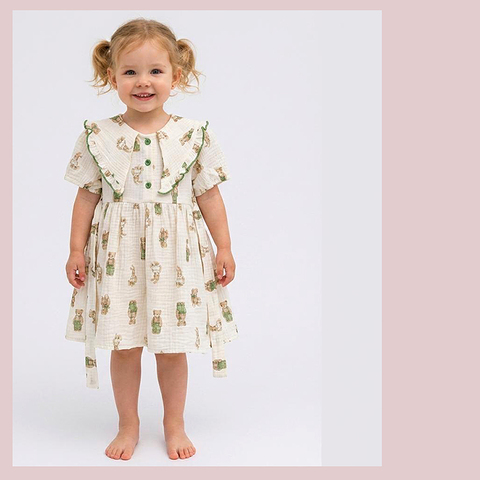 Платье хлопок/муслин (3-7) 260429-ZG1553