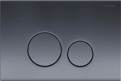 Aquatek KDI-0000039 KDI-0000039 (023C) Панель смыва нержавеющая сталь, цвет оружейная сталь (клавиши круглые) фото