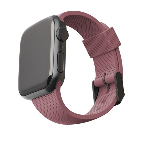 Ремень силиконовый [U] DOT textured Silicone для Apple Watch 38/40, розовая пыль (Dusty Rose)
