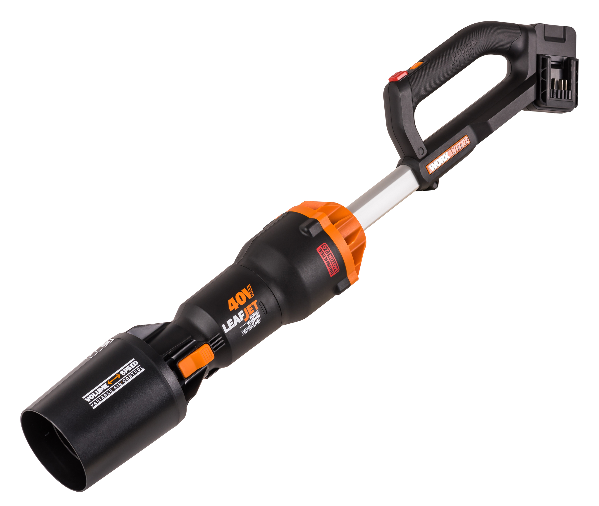 Аккумуляторная воздуходувка бесщеточная WORX WG585E.9, 40В, без АКБ и ЗУ