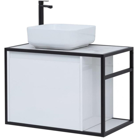 Aquanet 261650 Тумба Nova Lite LOFT 75 L цв. бел. глянец (261650)