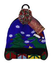 Шапка новогодняя со светодиодными лампочками.