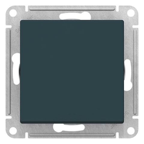 Выключатель одноклавишный, 2-полюсный 10А. Цвет Изумруд. Schneider Electric AtlasDesign. ATN000821