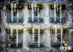 Подарочный набор из 6 хрустальных стаканов для виски «Министерский», 290 мл, фото 1