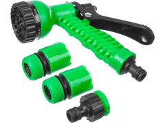 РОСТОК НП-12, 1/2?, фурнитура для подключения, пистолет 7 режимов, поливочный набор (427368)