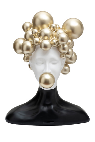 Статуэтка Настроение Garda Decor черно-золотая