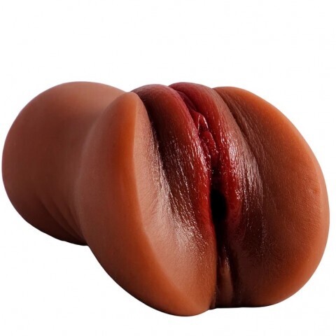 Мастурбатор в виде вагины, компактный (коричневый)