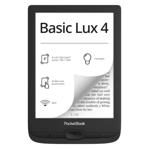 Электронная книга PocketBook 618 Basic Lux 4 черный