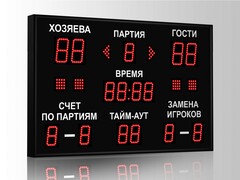 Табло для волейбола Импульс 710-D10x4-D8x11-S4-A2