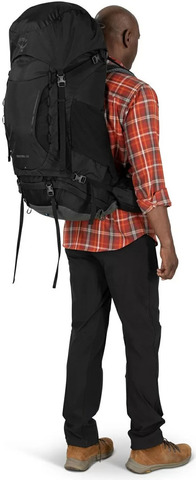 Картинка рюкзак туристический Osprey Kestrel 68 Black - 3