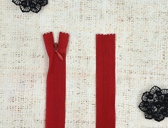 Молния спираль потайная Т3, 20 см, красный