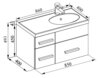Aquanet 156361 Компл.6 - Шкаф навесн. Данте 25 (156361)
