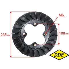 Крыльчатка DDE CTH175-102 фланец ножа левая (T001256)