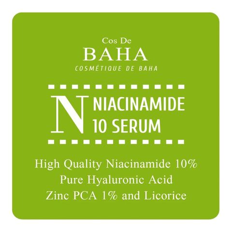 Cos De Baha Niacinamide serum (N) Сыворотка для лица противовоспалительная
