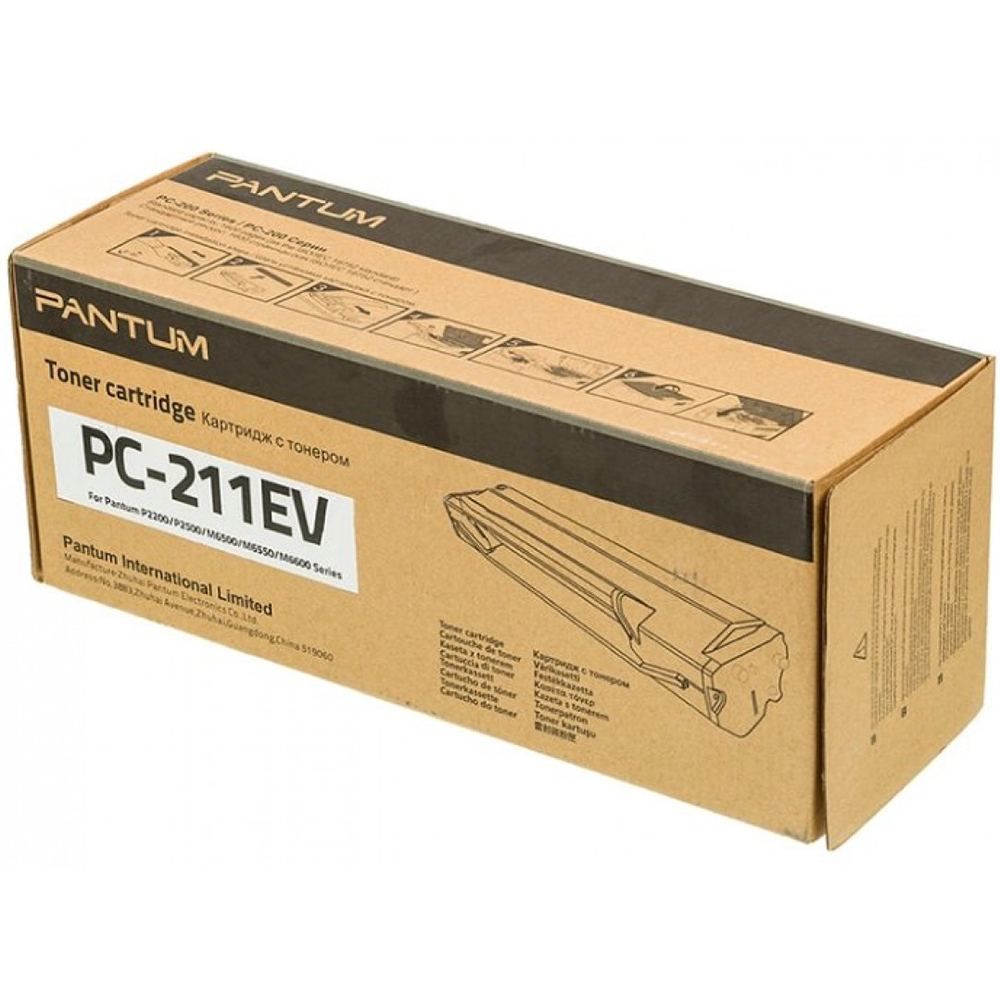 Тонер-картридж Pantum PC-211EV для Pantum  P2200/P2207/P2507/P2500W/M6500/M6550/M6607, черный. Ресурс 1600 стр. –  купить по низкой цене в Инк-Маркет.ру с доставкой