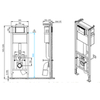 Cersanit 64443 Комплект CREA SQUARE CO DPL EO slim инсталляция LINK PRO кнопка TWINS пластик хром глянцевый