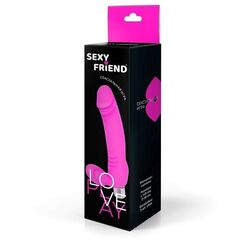 Розовый безремневой страпон Sexy Friend - 