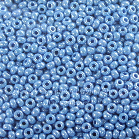68080 Бисер 10/0 Preciosa Керамика блестящий сине-голубой