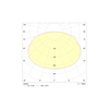 Диаграмма светораспределения для автономного светильника аварийного освещения UP LED LITE