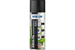 Эмаль акриловая Vixen RAL9005 черный янтарь матовый (520мл) аэрозоль