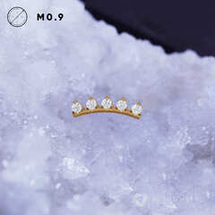 5K Crown Crystal PVD Yellow