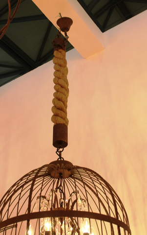Люстра Vintage birdcage 4+4 лампы D45