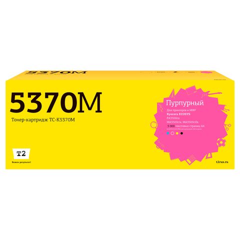 TC-K5370M Тонер-картридж T2 для Kyocera ECOSYS PA3500cx/MA3500cix/MA3500cifx (5000 стр.) пурпурный, с чипом