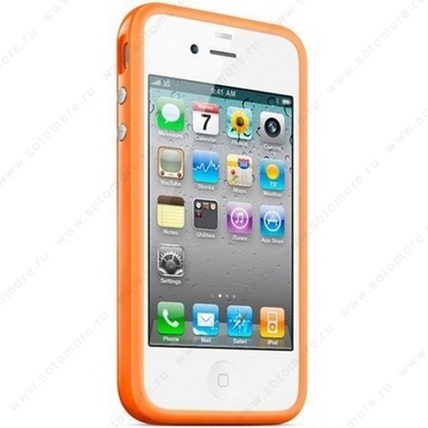 Бампер Apple для Apple iPhone 4 Bumper - Orange