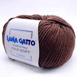 Пряжа Lana Gatto Maxi Soft 10040 шоколад
