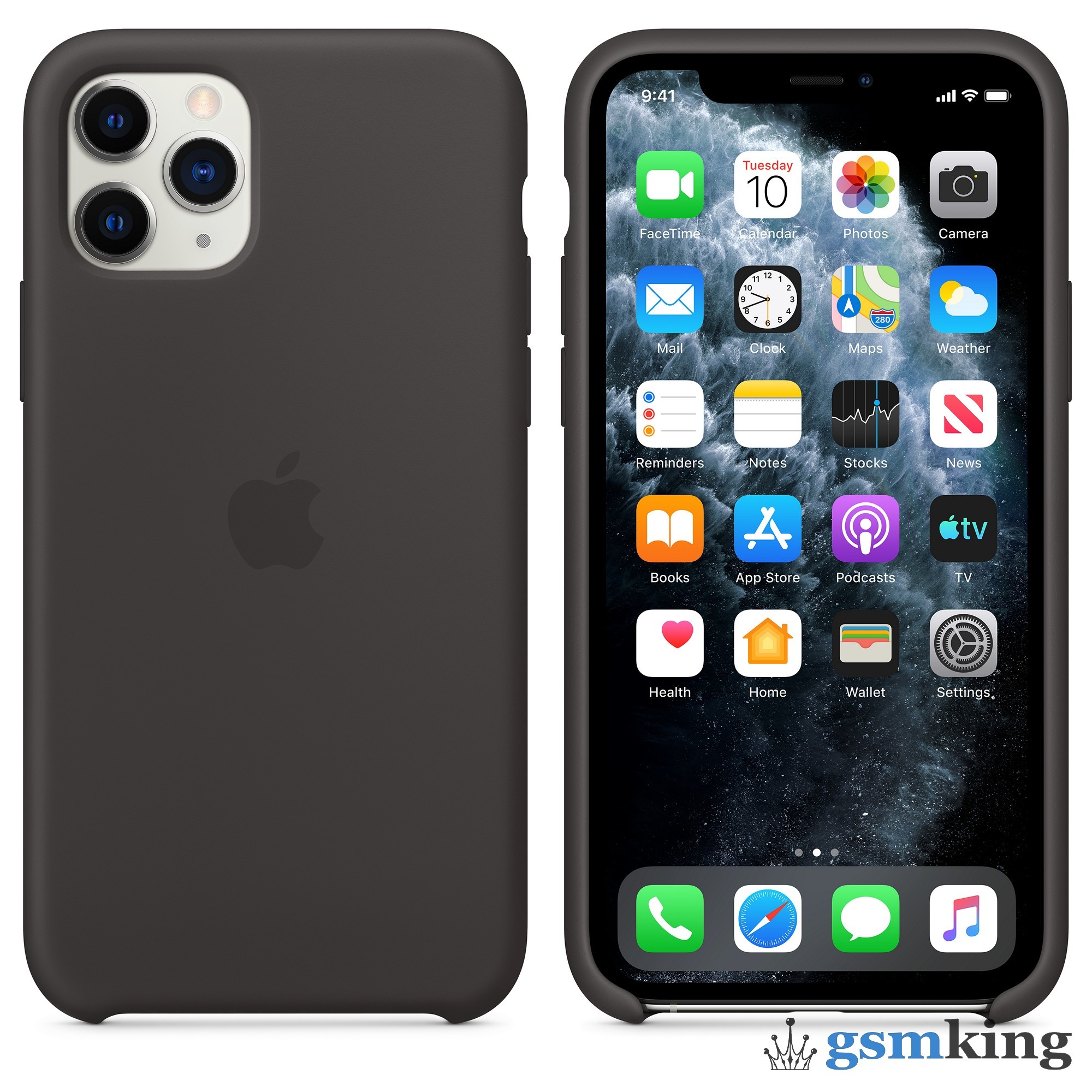 Чехол Apple Silicone Case iPhone 11 Pro Max Black (Чёрный) - цена 0.0 ₽.