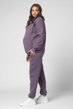 Утепленный спортивный костюм для беременных и кормящих 15154 пыльная лаванда