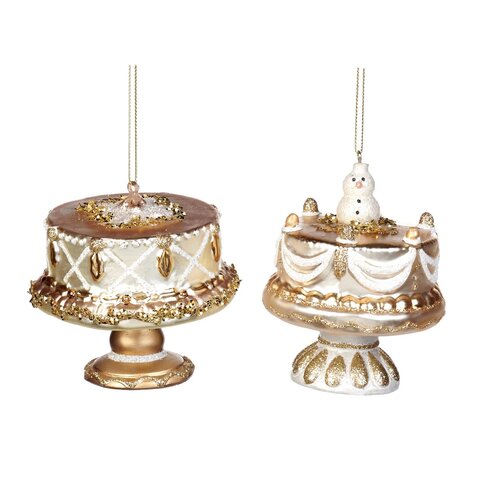 Набор елочных игрушек Тортики 2шт 8,5см Goodwill M&G