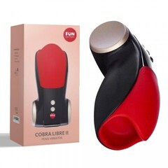 Мастурбатор мужской Fun factory COBRA LIBRE II, черно-красный