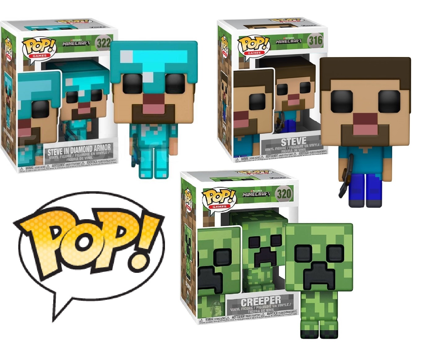 Майнкрафт фигурка Funko POP: купить игрушки Фанко Поп Minecraft в инетрнет  магазине Toyszone.ru