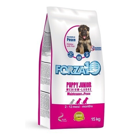 купить форза10 FORZA10 Maintenance Puppy Junior M/L Pesce сухой корм для щенков средних и крупных пород с 2,5 мес., также для сук в период беременности и лактации 15 кг