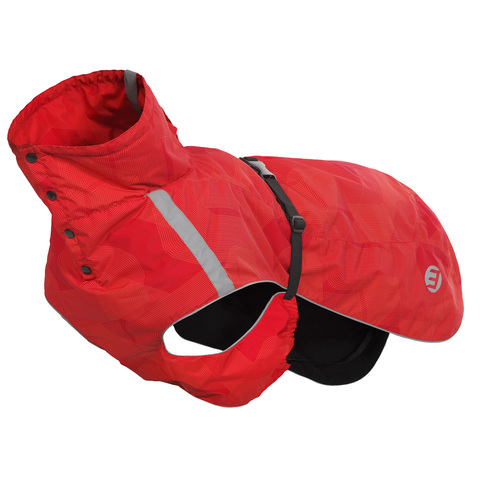70500 Теплая непромокаемая  попона для собак ICEPEAK PET LAPLANER WINTER COAT с флисовой подкладкой, цвет красный