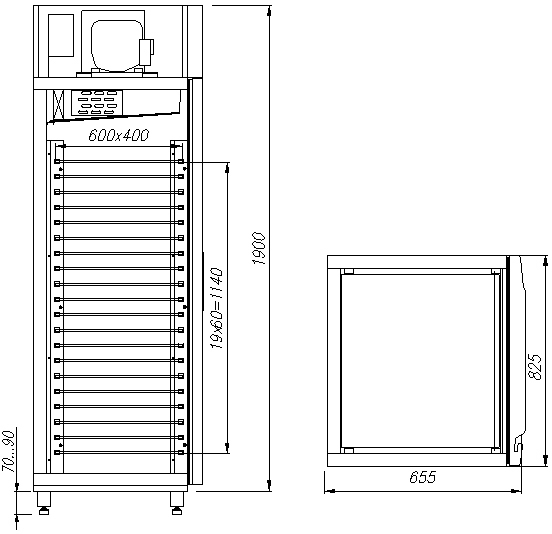 Шкаф для хлебопекарных производств Полюс M560-1-G EN-HHC (5) 0430