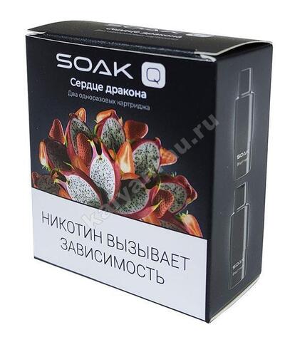 Картриджи SOAK Q 1500 затяжек - Сердце дракона (Dragonheart)