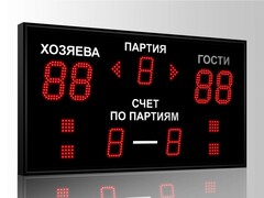 Табло для волейбола Импульс 713-D13x4-D10x3-S4-A2