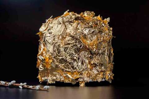 Авторский пасхальный кулич &quot;Царский&quot; с золотом, 900 г