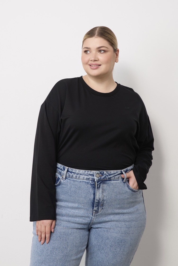 Джинсы mom fit, светло-голубой