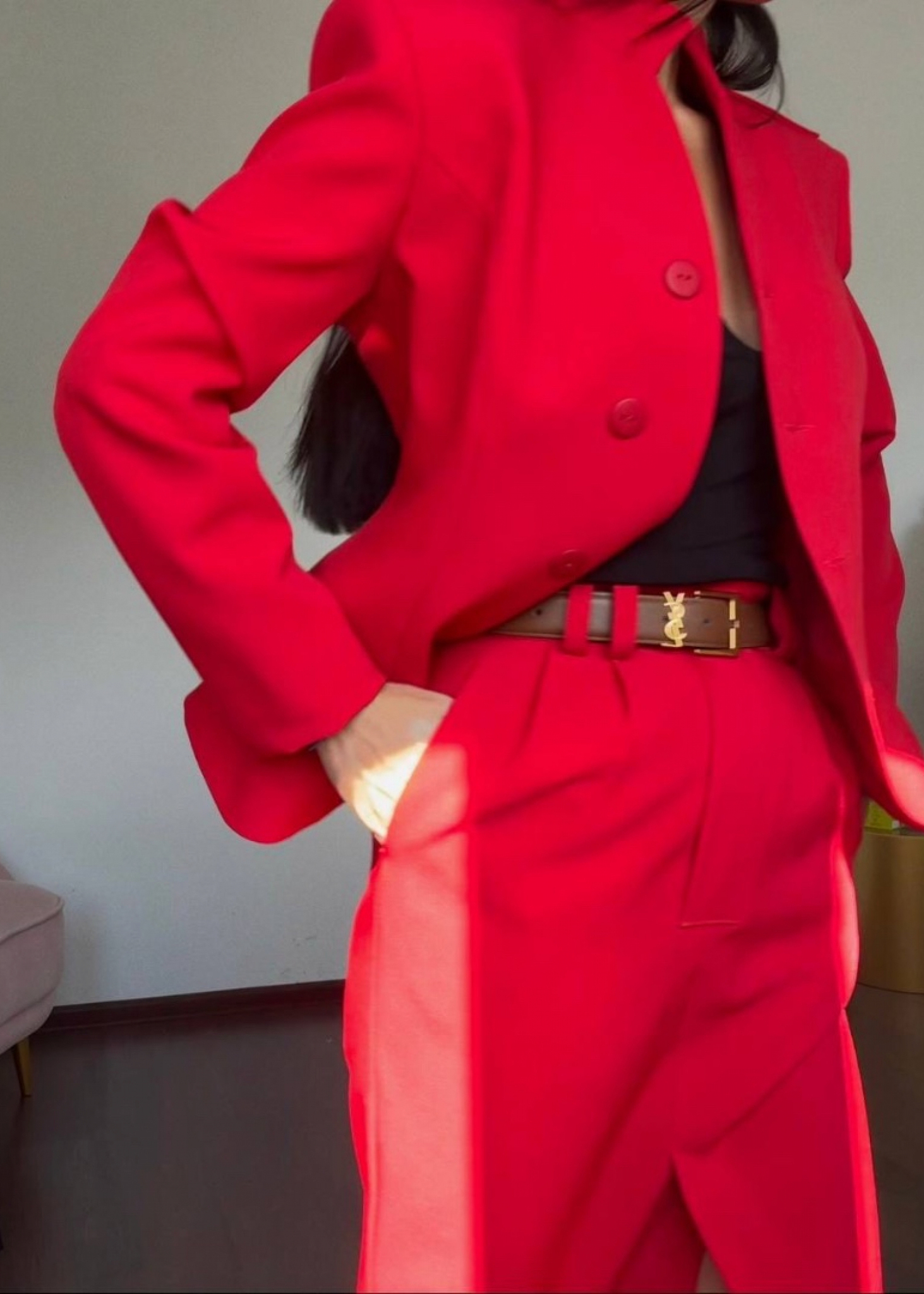 Жакет приталенный "Imba", красный