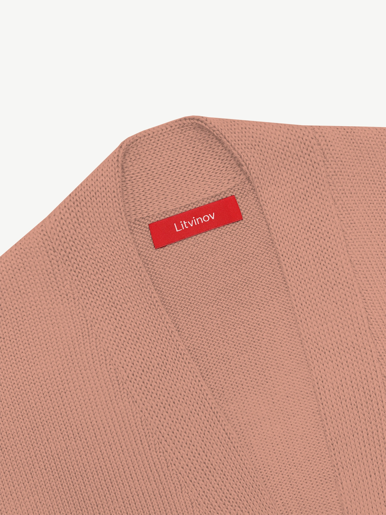 Кардиган с планкой из экохлопка