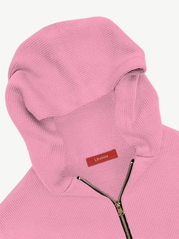 Толстовка на замке из мягкой шерсти