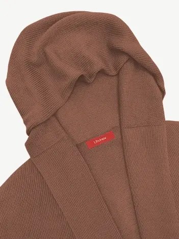 Кардиган с капюшоном из шелка