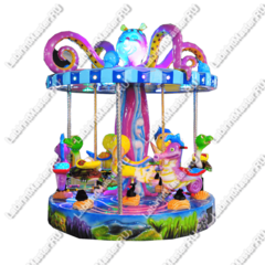 Электрическая карусель детская 4KIDS "Морской праздник"