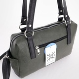 Сумка Саломея 1105 македония оливковый + черный