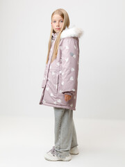 куртка  для девочки  ВК 38122/н/1 УЗГ