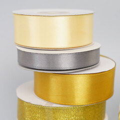 Лента Атласная (2,5см*22,85м) Нежно-желтый