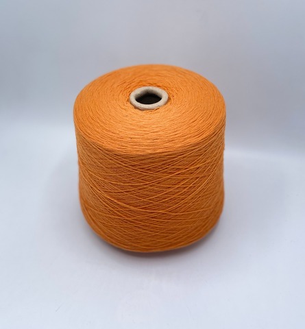 Бобинная пряжа, Cervino, 2/26 1300м/100гр. 93%Меринос 7%Кашемир, цвет-Апельсин(250), 37044